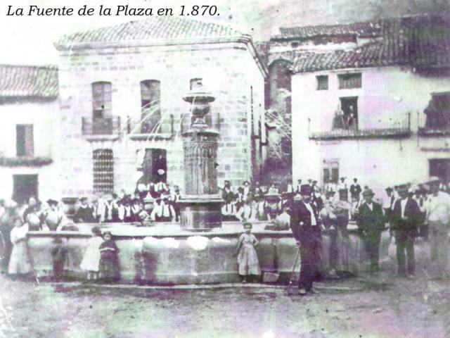 Plaza en 1870