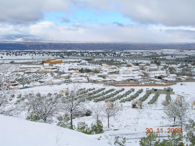 Vista nevada de Hernn Valle