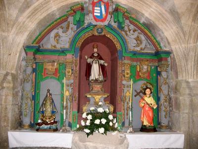 retablo de san pedro en la vieja iglesia