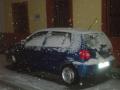 Madrigalejo, mi coche cubierto por la nieve.