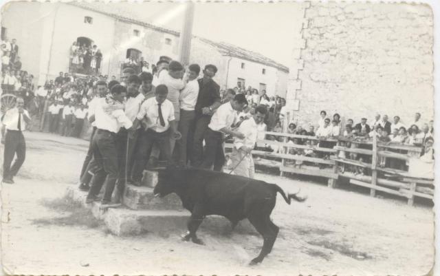 encierro de toros en la Plaza de las Escuelas