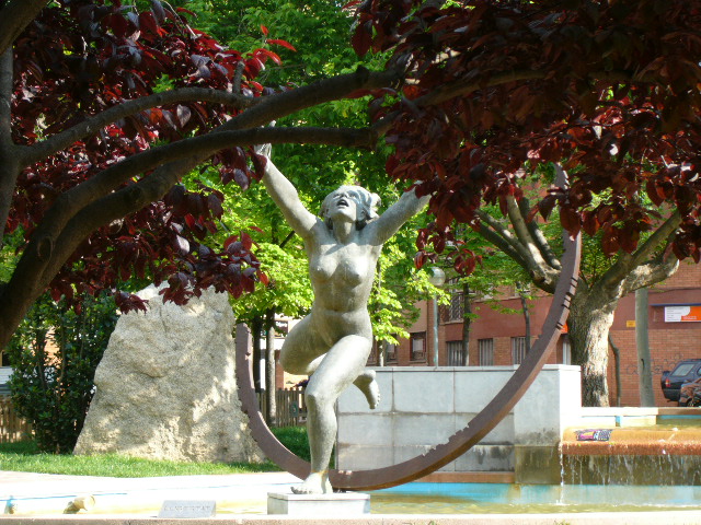 escultura, mujer