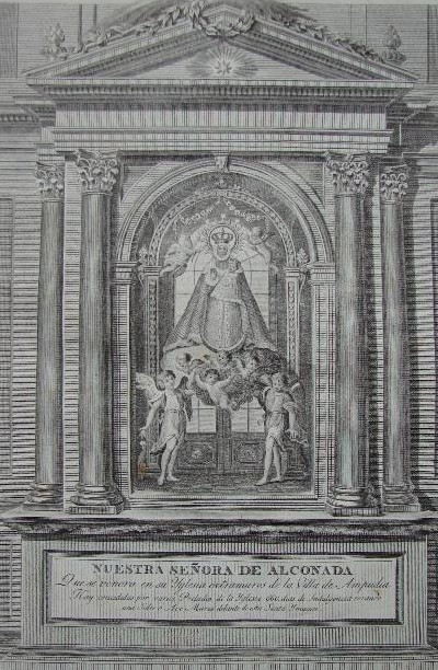 Virgen Arconada patrona de Ampudia 1819