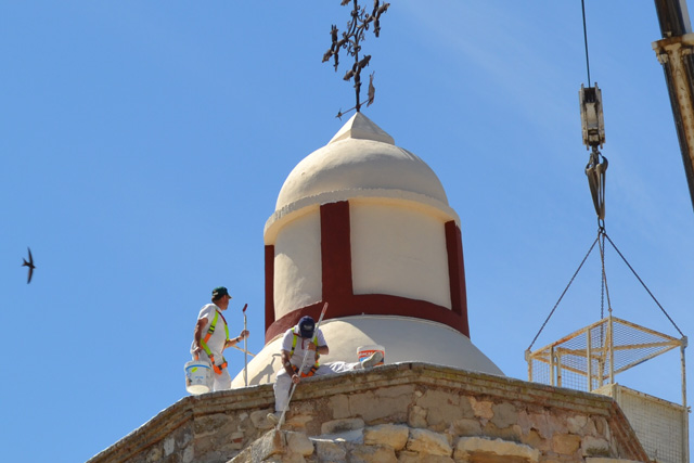 Pintura de la cpula de la torre