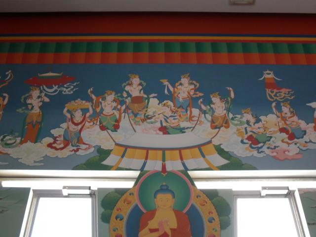 Pinturas interior de la Estupa.
