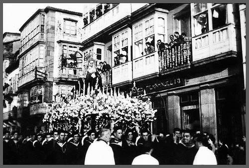 Procesin do Santo Enterro - Ferrol, ano 1948