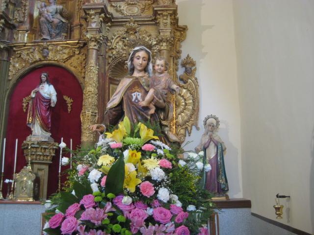 Fiesta del Carmen - La Virgen ya en la Iglesia