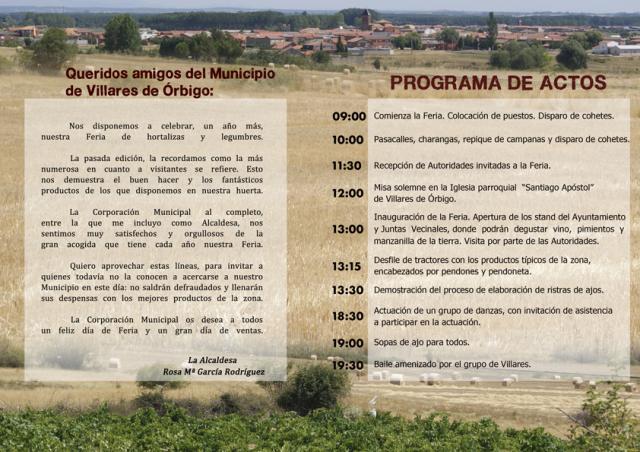 Programa XIV Feria hortalizas y legumbres