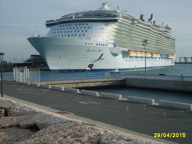 El crucero mas grande del mundo en Mlaga
