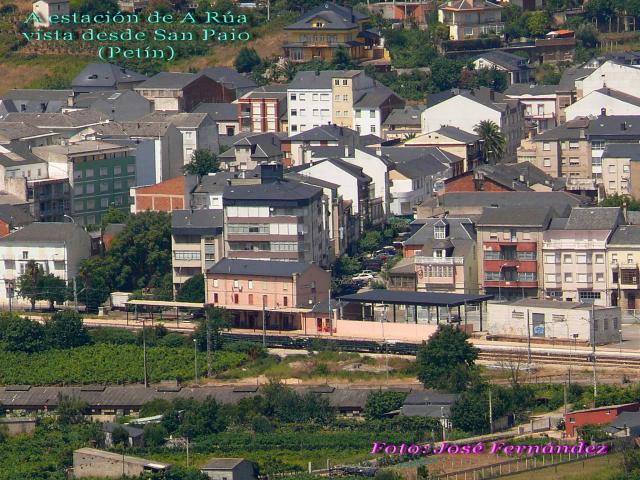 A Ra; A Estacin. Vista desde San Paio (Petn)