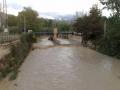 Crecida del rio Jaén despues de dos dias de lluvia