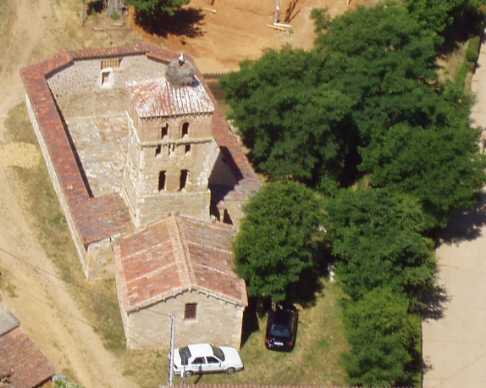 vista iglesia vieja desde el aire