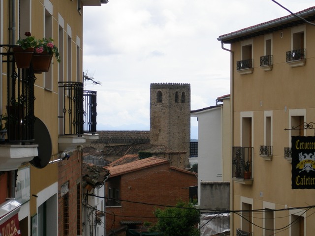 vista de la torre de la iglesia