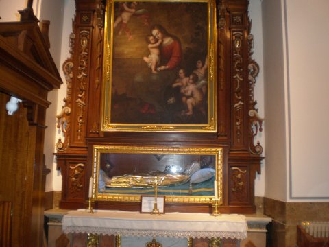 Altar de la Virgen de la Asuncin en San Jaime