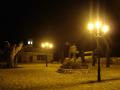 Plaza in the night