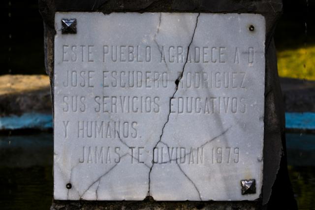 Placa a la memoria de D. Jos Escudero
