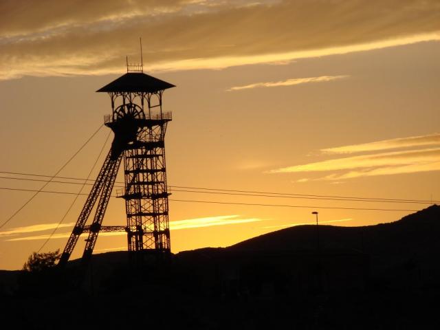 Museo minera, a la puesta del sol