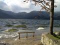 Tempestad y mucho frío en el Lago de Sanabria"