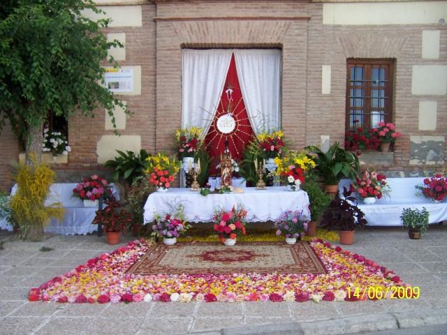 Altar de la plaza de arriba da del Corpus 2009