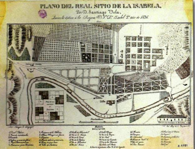 Plano del Real Sitio de La Isabela