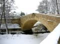 El puente con nieve