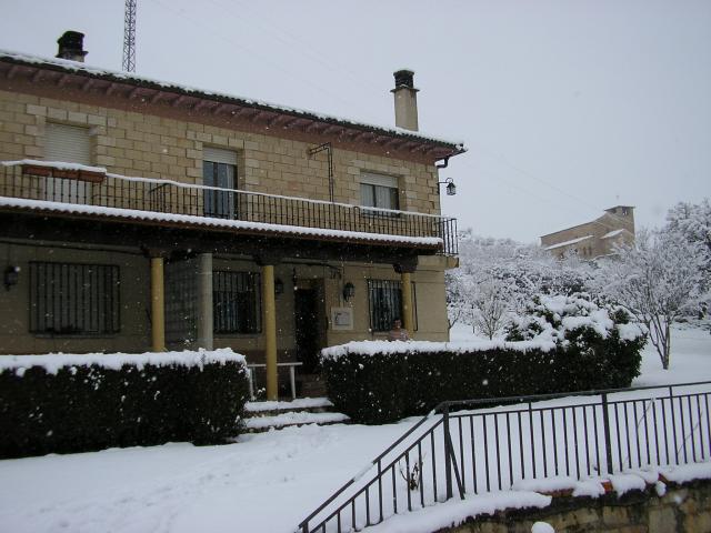 La casa de Daniel Ochoa en invierno