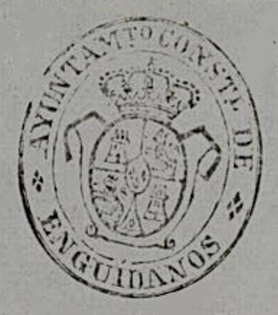 Sello del Ayuntamiento de Engudanos (mitad s.XIX)