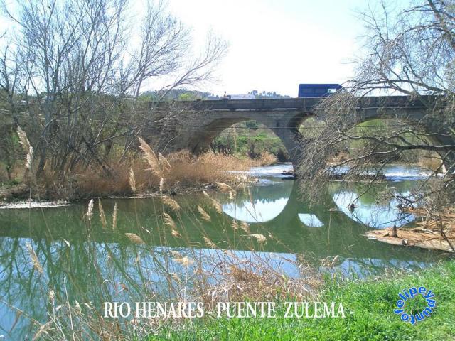 Rio Henares pasando el Puente del Zulema