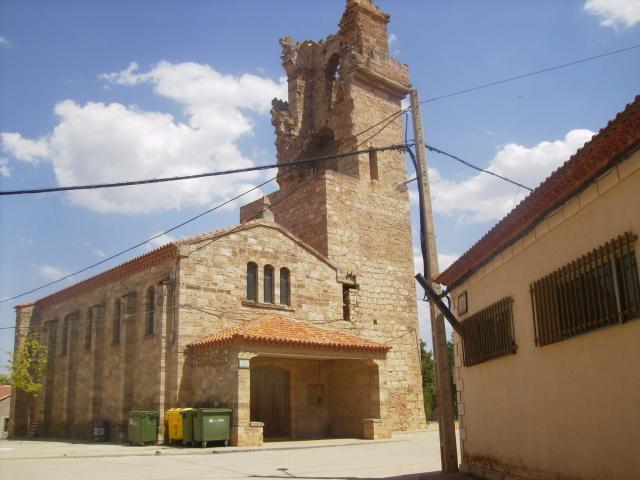 La media torre de la iglesia de Santiago