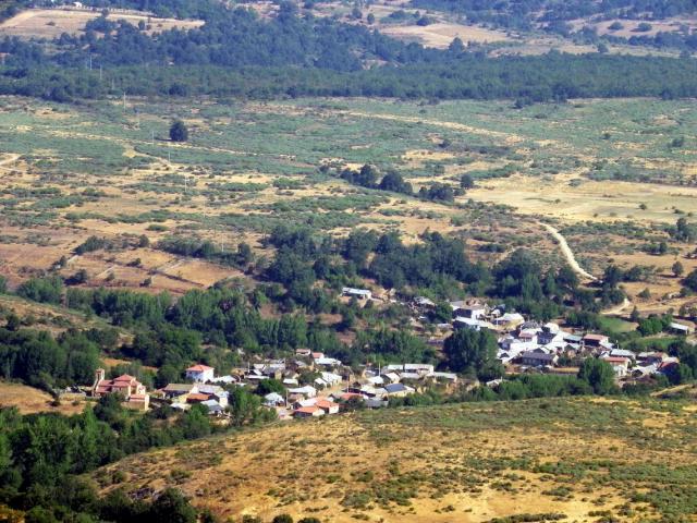 vista de Villar de Ciervos desde Sanamede-lucillo