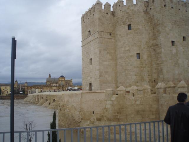 torre de la Calahorra y ro crecido