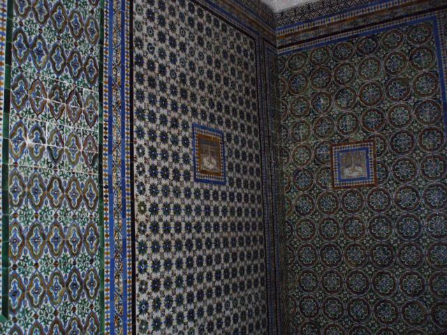 paredes azulejadas en Casa Pilatos