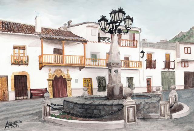 Plaza del Pueblo (Engudanos) por Antonia Celemn 