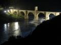 puente alcantara de noche