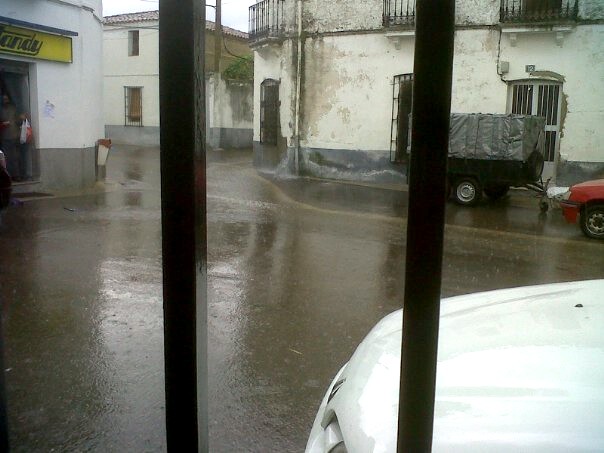 Lluvia en Calle Real