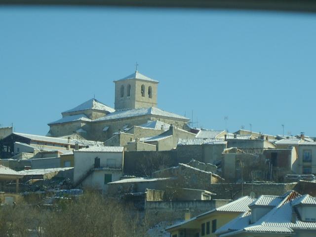 Nieve en Belmonte de Tajo.