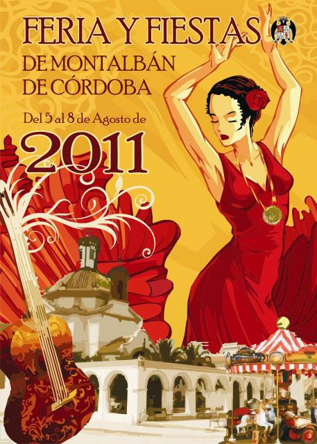 Cartel de La Feria de Montalbn de Crdoba 2011