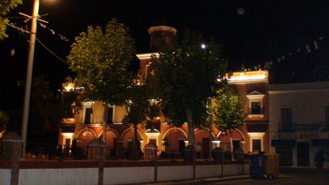 plaza nocturna