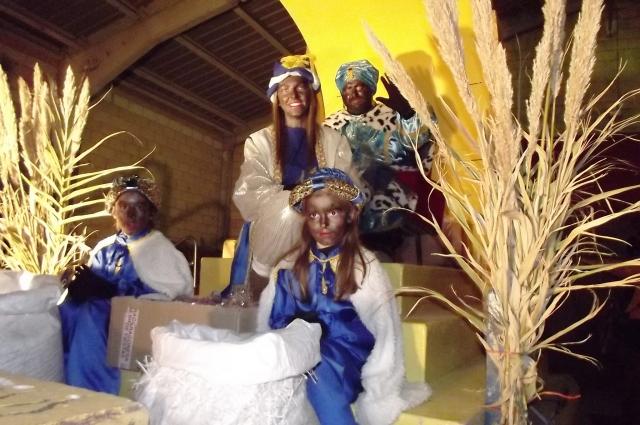 Cabalgata de Reyes - Baltasar y los pajes.