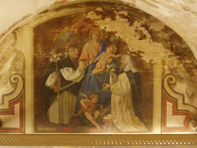 pintura mural iglesia parroquial villalba