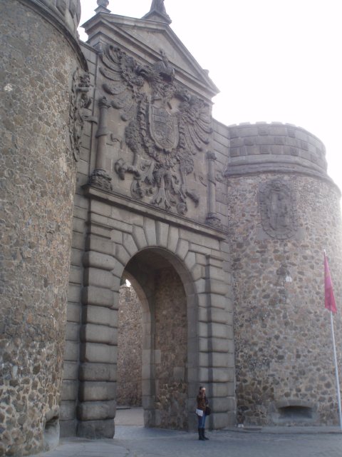 escudo CarlosV en puerta Bisagra