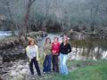 Chicas guapas de Muelas, en el río Fontirín