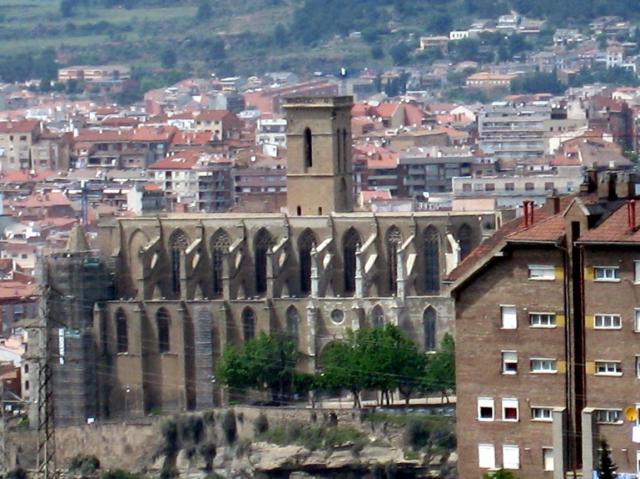 La Seo de Manresa,vista desde P.I. de Bufalvent