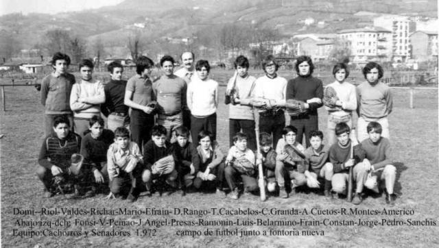 el beisbol en laviana 1972 