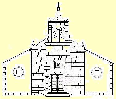 Alzado da Igrexa de Santiago de Barallobre