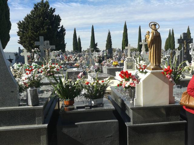 La belleza del Cementerio en el da de Los Santos.