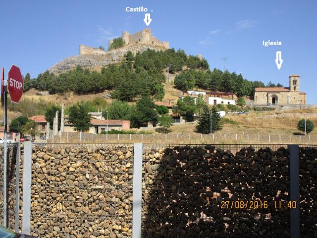 Vista del Castillo de Aguilar de Campoo.