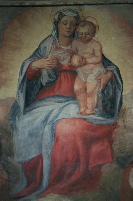 La Virgen Mara con su hijo
