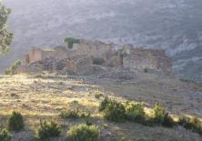 Vista del pueblo historico de Cortiuda.