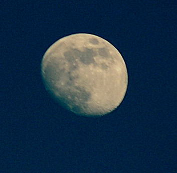 la luna en Noche Buena